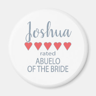 Bruids & Bruiloft 5 Hart Abuelo van Bruid Magneet