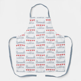 Bruids & Bruiloft 5 Hart Bloemenmeisje Schort