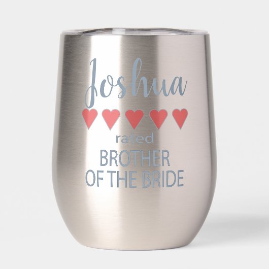 Bruids & Bruiloft 5 Hart Broer van Bruid (Achterkant)