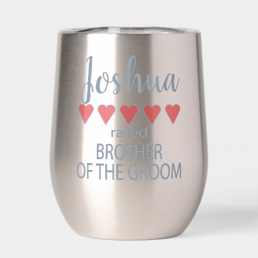 Bruids & Bruiloft 5 Hart Broer van bruidegom (Achterkant)