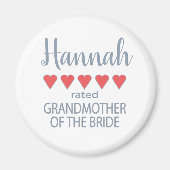 Bruids & Bruiloft 5 Hart Grootmoeder o Bruid Magneet (Voorkant)