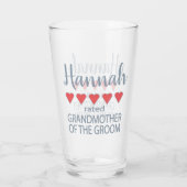 Bruids & Bruiloft 5 Hart Grootmoeder o bruidegom Glas (Achterkant)