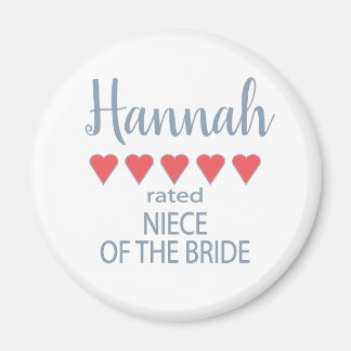 Bruids & Bruiloft 5 Hart Nicht van Bruid Magneet