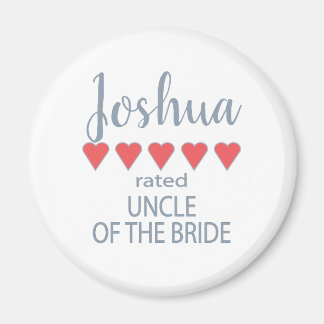 Bruids & Bruiloft 5 Hart Oom van Bruid Magneet