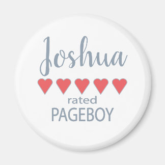 Bruids & Bruiloft 5 Hart Pageboy Magneet