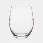 Bruids & Bruiloft 5 Hart Pageboy Wijnglas Zonder Voet (Rechts)