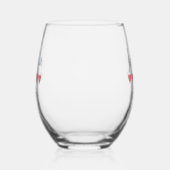Bruids & Bruiloft 5 Hart Pageboy Wijnglas Zonder Voet (Links)