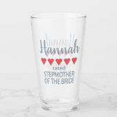 Bruids & Bruiloft 5 Hart Stepmother of Bride Glas (Voorkant)