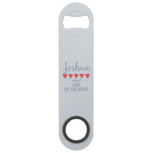 Bruids & Bruiloft 5 Hart Zoon van Bruid Speed Flessenopener