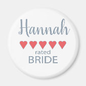 Bruids & Bruiloft 5 Hartbruid Magneet (Voorkant)