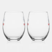 Bruids & Bruiloft 5 Hartbruid Wijnglas Zonder Voet (Rechts)