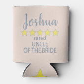 Bruids & Bruiloft 5 Star Oom van Bruid Blikjeskoeler (Voorkant)