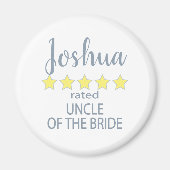 Bruids & Bruiloft 5 Star Oom van Bruid Magneet (Voorkant)