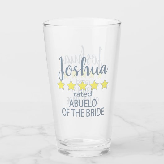 Bruids & Bruiloft 5 Ster Abuelo van Bruid Glas (Voorkant)