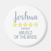 Bruids & Bruiloft 5 Ster Abuelo van Bruid Magneet (Voorkant)