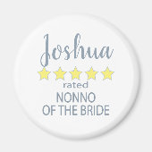 Bruids & Bruiloft 5 Ster Nonno van Bruid Magneet (Voorkant)