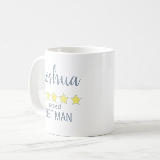 Bruids & Bruiloft 5 Sterren Beste Man Koffiemok (Voorkant links)