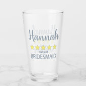Bruids & Bruiloft 5 Sterren Bruidsmeisje Glas (Achterkant)