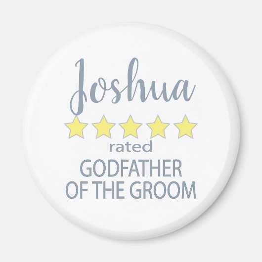 Bruids & Bruiloft 5 Sterren Godfather van de bruid Magneet (Voorkant)