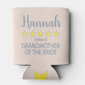 Bruids & Bruiloft 5 Sterren Grootmoeder van Bruid Blikjeskoeler (Achterkant)