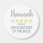 Bruids & Bruiloft 5 Sterren Grootmoeder van Bruid Magneet (Voorkant)