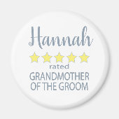 Bruids & Bruiloft 5 Sterren Grootmoeder van bruide Magneet (Voorkant)