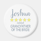 Bruids & Bruiloft 5 Sterren Grootvader van Bruid Magneet (Voorkant)