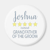 Bruids & Bruiloft 5 Sterren Grootvader van bruideg Magneet (Voorkant)