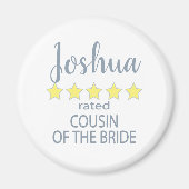 Bruids & Bruiloft 5 Sterren Neef van Bruid Magneet (Voorkant)