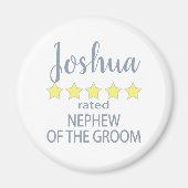 Bruids & Bruiloft 5 Sterren Neef van de bruidegom Magneet (Voorkant)