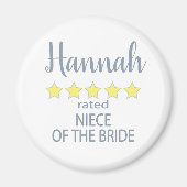 Bruids & Bruiloft 5 Sterren Nicht van Bruid Magneet (Voorkant)