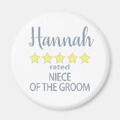 Bruids & Bruiloft 5 Sterren Nicht van bruidegom Magneet (Voorkant)