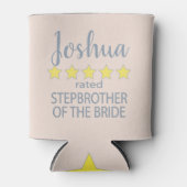 Bruids & Bruiloft 5 Sterren Stepbroer van Bruid Blikjeskoeler (Voorkant)