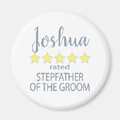 Bruids & Bruiloft 5 Sterren stiefvader van bruideg Magneet (Voorkant)