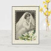 Bruids/bruiloft/Douche/Verloving Katholieke Kaart (Gele Bloem)