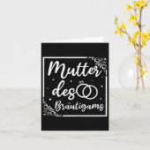 Bruids bruiloft moeder van de bruidegom kaart (Gele Bloem)