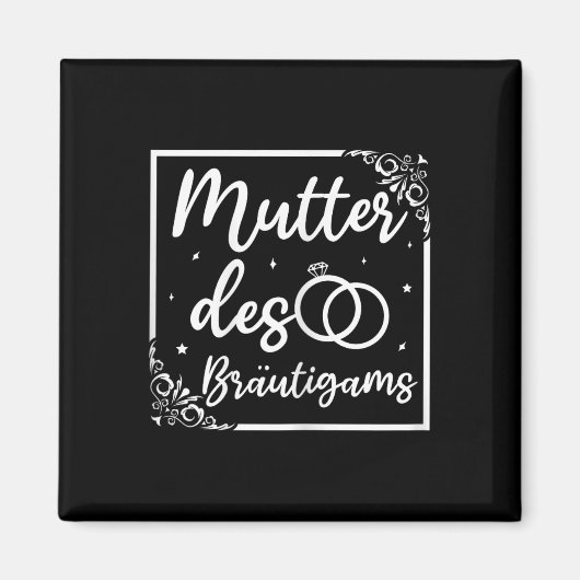 Bruids bruiloft moeder van de bruidegom magneet (Voorkant)