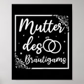 Bruids bruiloft moeder van de bruidegom poster (Voorkant)