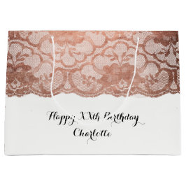 Bruids Bruiloft Verjaardag Metallic Roze Rose Goud Large Cadeautasje