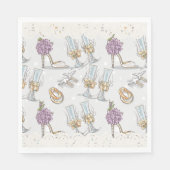 Bruids Bruiloftsfeest  Servet (Voorkant)