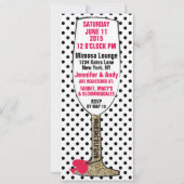 Bruids Brunch Bruids Douche Uitnodiging Champagne (Achterkant)