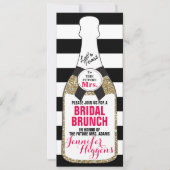 Bruids Brunch Bruids Douche Uitnodiging Champagne (Voorkant)