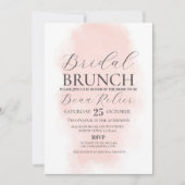 Bruids Brunch Douche Bachelorette Waterverf Peach Kaart (Voorkant)