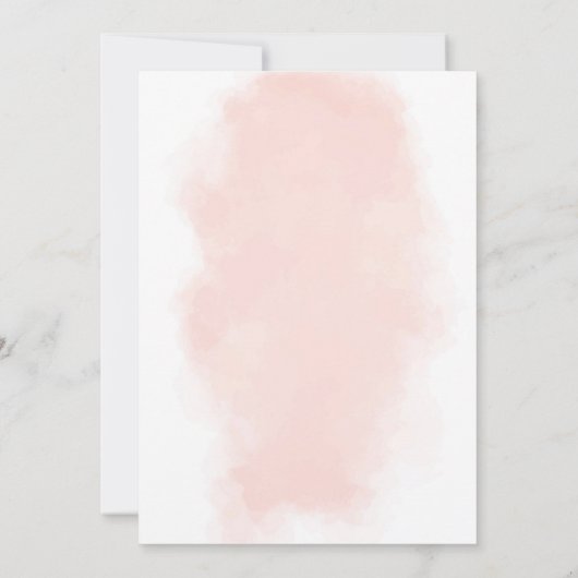 Bruids Brunch Douche Bachelorette Waterverf Peach Kaart (Achterkant)