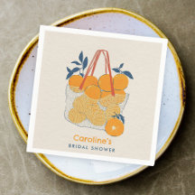 Bruids brunch & lunch aquarel sinaasappelsap serve