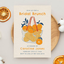 Bruids brunch & lunch waterverf sinaasappelsap 