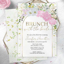 Bruids brunch met de bruid baby shower kaart