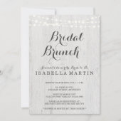 Bruids Brunch Uitnodiging - Rustieke bruiloft (Voorkant)