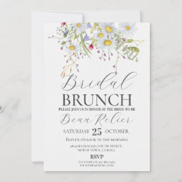 Bruids Brunch Wildbloemen Daisy Stijlvolle bloemen Kaart