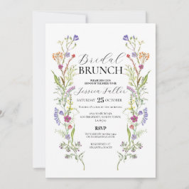Bruids Brunch Wildflowers Floral Ditsy Kaart